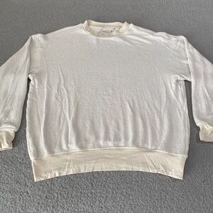 RICHER POORER Long Sleeve Sweater White Men's Size‎ Small Crew Neck Pullover Top